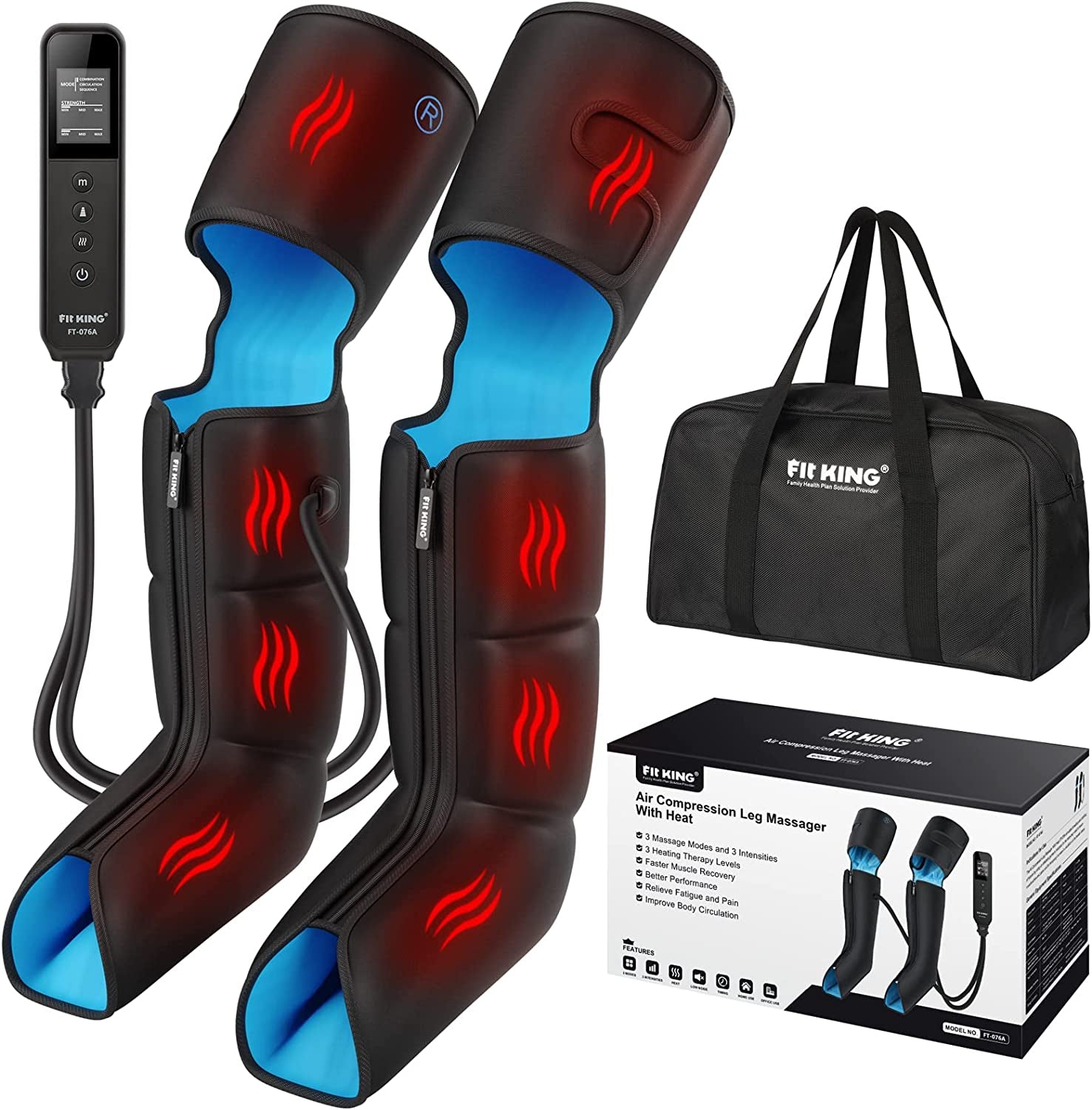 Leg Massager with Heat for Circulation Upgraded Full Leg and Foot Compression Boots Massager for Foot Calf and Thigh Massage